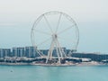 Ferris wheel in the city of Dubai. Royalty Free Stock Photo