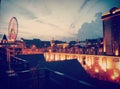 Ferris wheel City Scenery