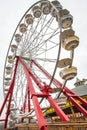 Ferris wheel on a cloudy day Royalty Free Stock Photo