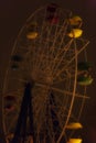 Ferris wheel in the dark sky, night Royalty Free Stock Photo
