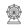 Ferris wheel design. Vector eps format with white background Royalty Free Stock Photo