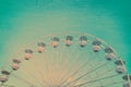 Ferris wheel detail and sky - retro background, fun, carnival