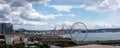 Ferris Wheel on Elliott bay in Downtown Seattle Washington