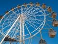 Ferris wheel on the embankment of the Ob River in Novosibirsk, Russia