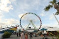 Large Ferris Wheel at the Florida State Fair February 17, 2019 in Tampa Florida Royalty Free Stock Photo