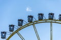 Ferris wheel at the fairgound over blue sky Royalty Free Stock Photo