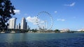 Ferris Wheel and the harbour, Singapore