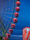 Ferris wheel illuminated at night in april fair of Seville Royalty Free Stock Photo