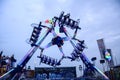 Ferris wheel at global village dubai amusement park Royalty Free Stock Photo