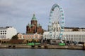 Ferris wheel on the Kauppatori Square in Helsinki. Finland Royalty Free Stock Photo