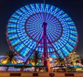 Ferris wheel at Kobe Harborland, Japan.