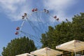 Ferris wheel in Lazarevskoye, view from the beach Sochi