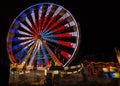 Ferris Wheel lit up at night Royalty Free Stock Photo
