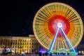 Ferris wheel in the Lyon square France Royalty Free Stock Photo