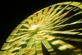 Ferris wheel in motion at the amusement park, night illumination. Long exposure Royalty Free Stock Photo