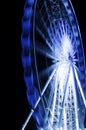 Ferris wheel in motion in a night time Royalty Free Stock Photo