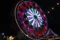 Ferris wheel in motion shot in long exposure mode