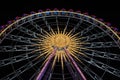 Ferris Wheel at night with beautiful lights Royalty Free Stock Photo