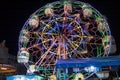 a Ferris wheel night market ride Royalty Free Stock Photo