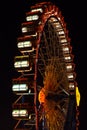 Ferris wheel at the Oktoberfest at night