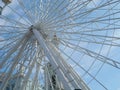 Ferris wheel in the old district of Kiev Podol Royalty Free Stock Photo
