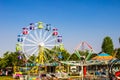 Amusement Rides At Local County Fair Royalty Free Stock Photo