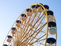 Ferris Wheel Over Blue Sky