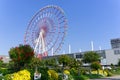 Odaiba Tokyo Ferris wheel in summer