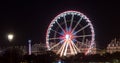 Ferris wheel in Paris at night Royalty Free Stock Photo