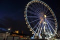 Ferris wheel at place Bellecour, Lyon, France Royalty Free Stock Photo