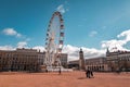 The ferris wheel at the Place Bellecour, Lyon, France Royalty Free Stock Photo