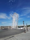 Ferris wheel place concorde paris Royalty Free Stock Photo