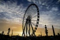 Ferris wheel in place de la Concorde,Photo image a Beautiful panoramic view of Paris Metropolitan City Royalty Free Stock Photo