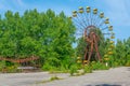 Ferris wheel at Pripyat amusement park in the Ukraine Royalty Free Stock Photo