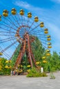 Ferris wheel at Pripyat amusement park in the Ukraine Royalty Free Stock Photo