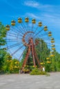 Ferris wheel at Pripyat amusement park in the Ukraine Royalty Free Stock Photo