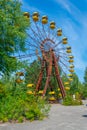 Ferris wheel at Pripyat amusement park in the Ukraine Royalty Free Stock Photo