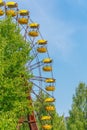 Ferris wheel at Pripyat amusement park in the Ukraine Royalty Free Stock Photo