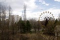 Ferris wheel in Pripyat ghost town, Chernobyl Royalty Free Stock Photo