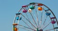 Ferris wheel ride, with clear blue sky Royalty Free Stock Photo