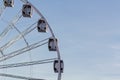 Ferris wheel ride with copy space Royalty Free Stock Photo