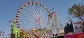 Ferris Wheel Ride  Mary Go Round Fun Ride during Annual Fair in Central India Royalty Free Stock Photo