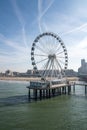 Ferris wheel by the sea Royalty Free Stock Photo