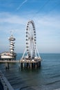 Ferris wheel by the sea Royalty Free Stock Photo