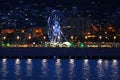 Ferris wheel on the seafront boulevard in Baku, Azerbaijan Royalty Free Stock Photo