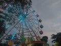 Ferris wheel shining at night in city parkÃ¯Â¿Â¼ Royalty Free Stock Photo