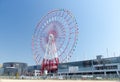 Ferris wheel and shopping mall at Odaiba Island. Tokyo Royalty Free Stock Photo