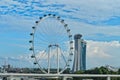 Ferris wheel Singapore Flyer Royalty Free Stock Photo