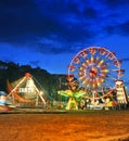 Ferris wheel in a summer night Royalty Free Stock Photo