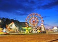 Ferris wheel in a summer night Royalty Free Stock Photo
